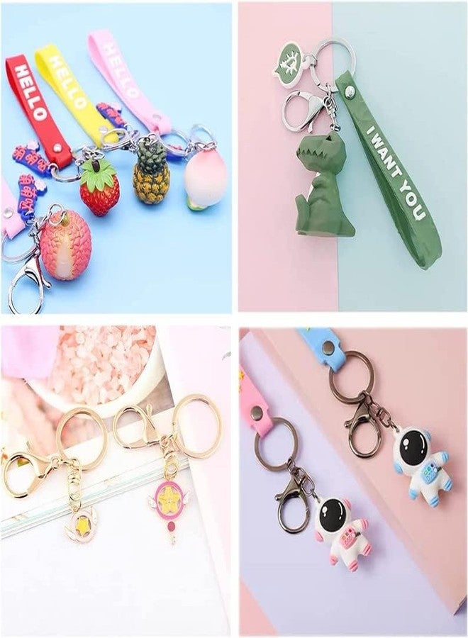 Evaluemart 10 PCS Lobster Claw Clasps with Jump Ring and Extension Chain, Swivel Snap Hooks for Jewelry Making DIY Keychain Craft Project, Silver - Image 3